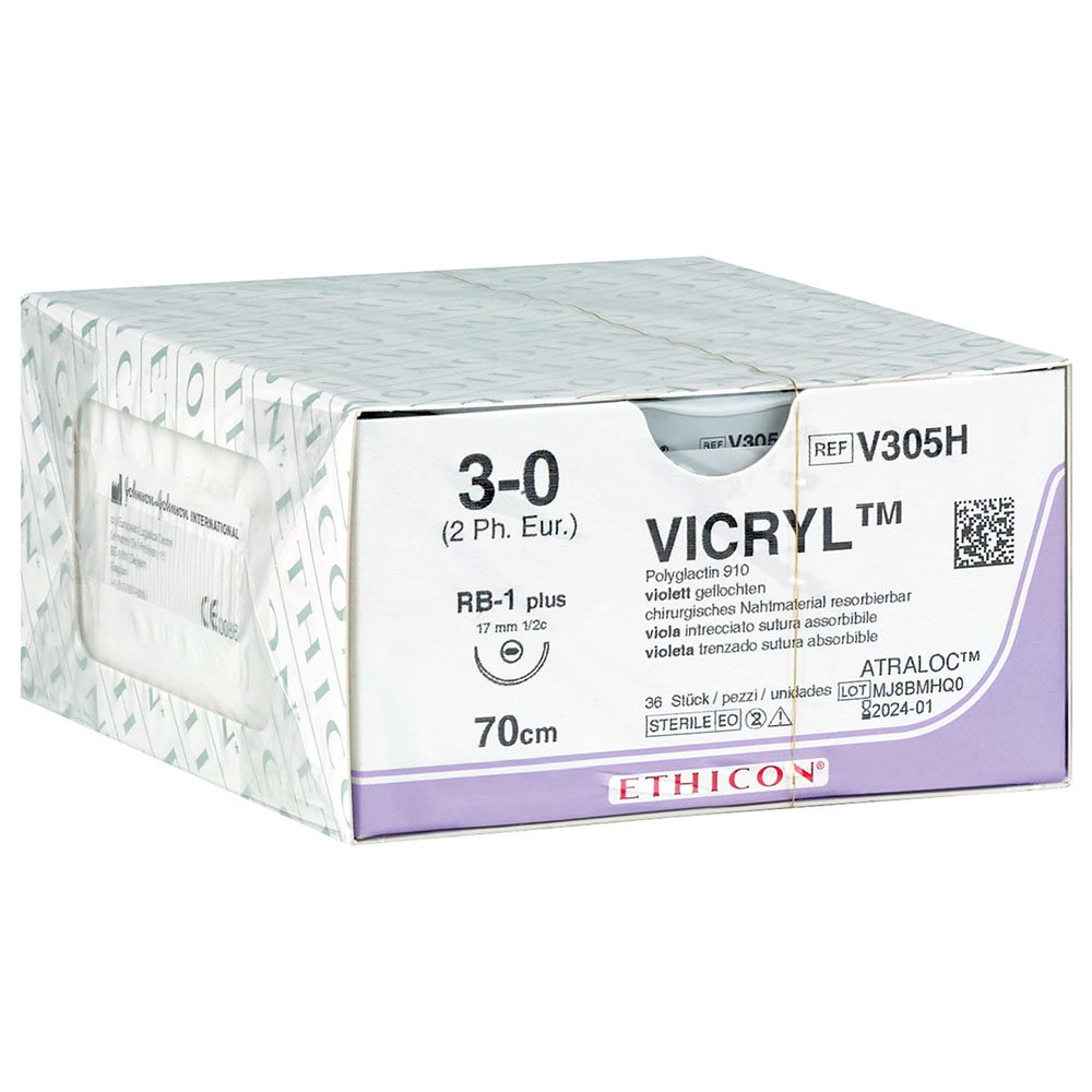 Ethicon Vicryl violett geflochten TF