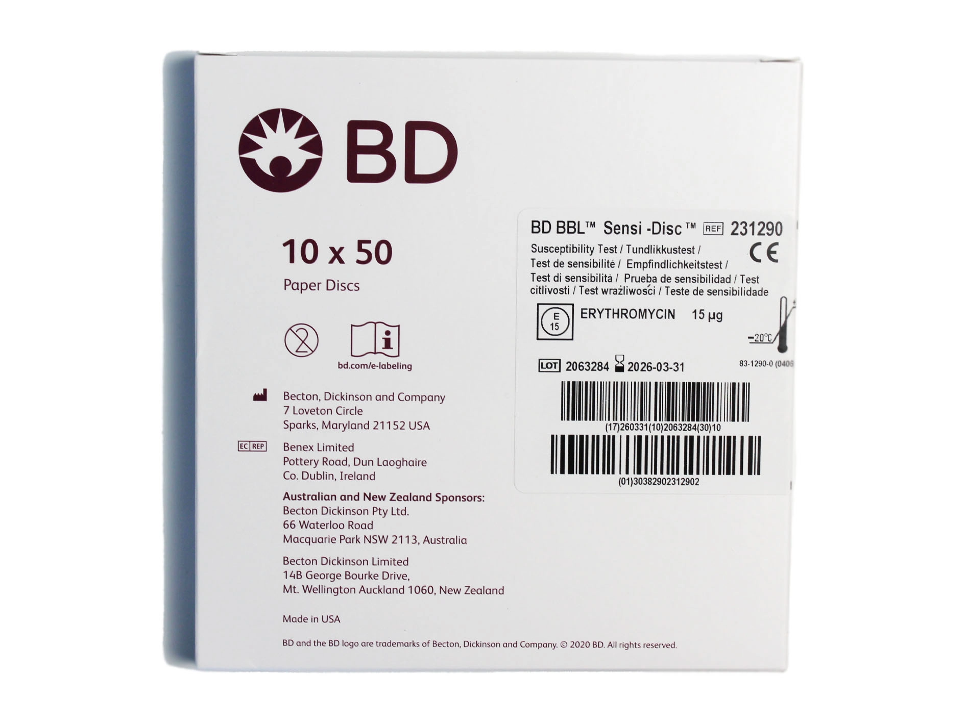 BD BBL™ Sensi-Disc™ Erythromycin 15µg