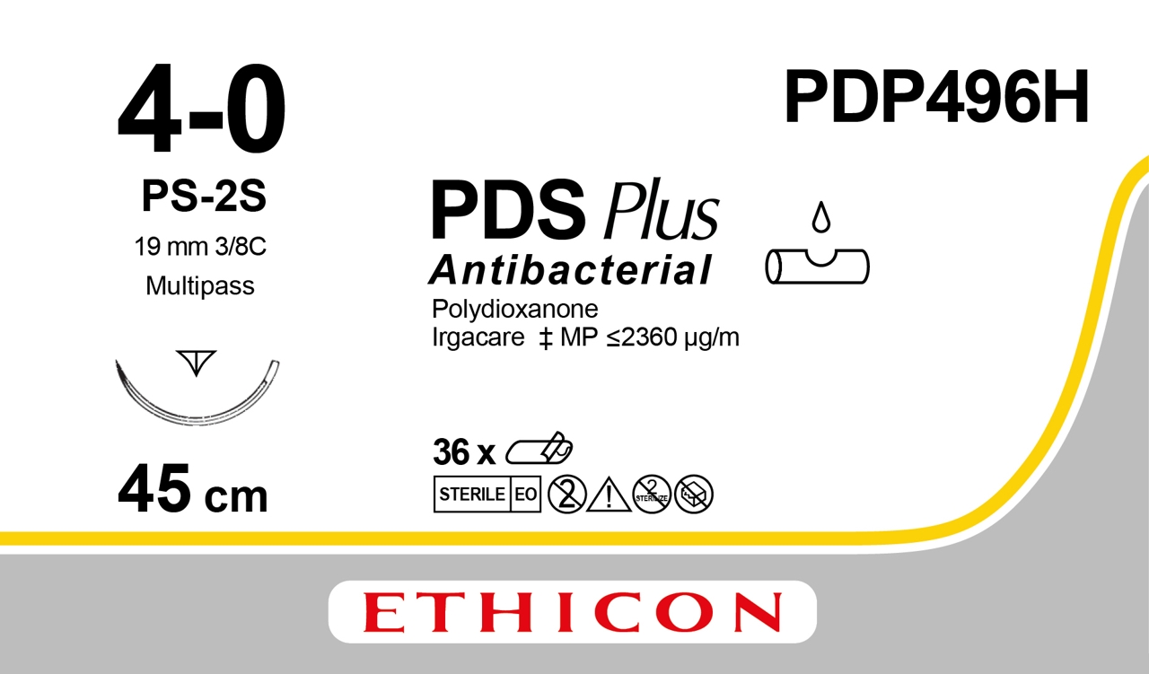 Ethicon PDS Plus ungefärbt monofil