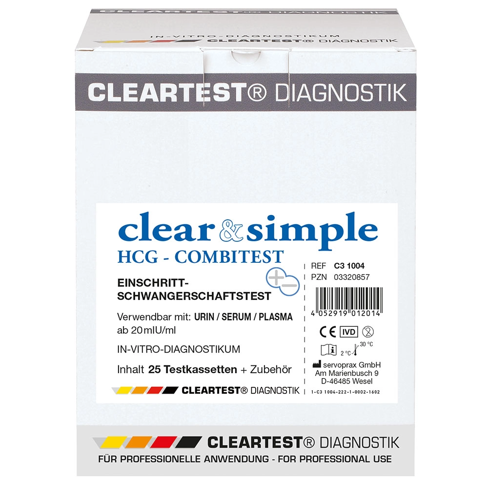 Clear & Simple HCG Combi Schwangerschaftstest