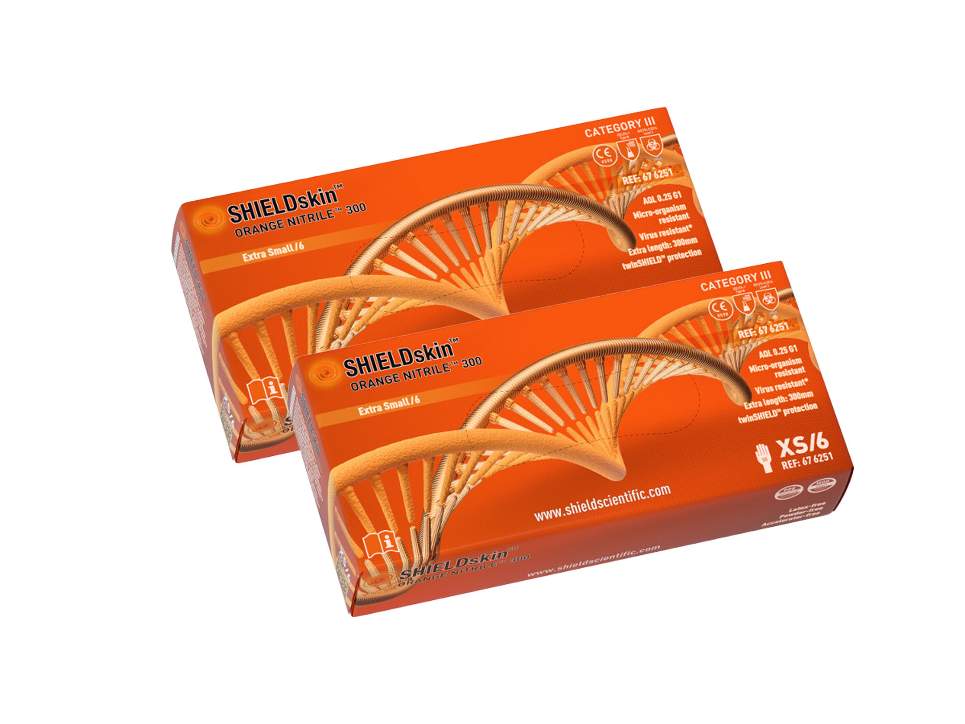 SHIELDskin™ ORANGE NITRILE™ 300 mm