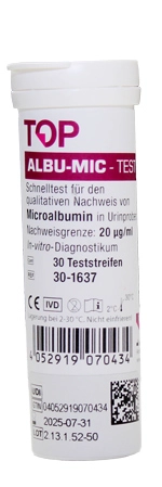 TOP Albu-Mic, Nierenfunktions-Teststreifen