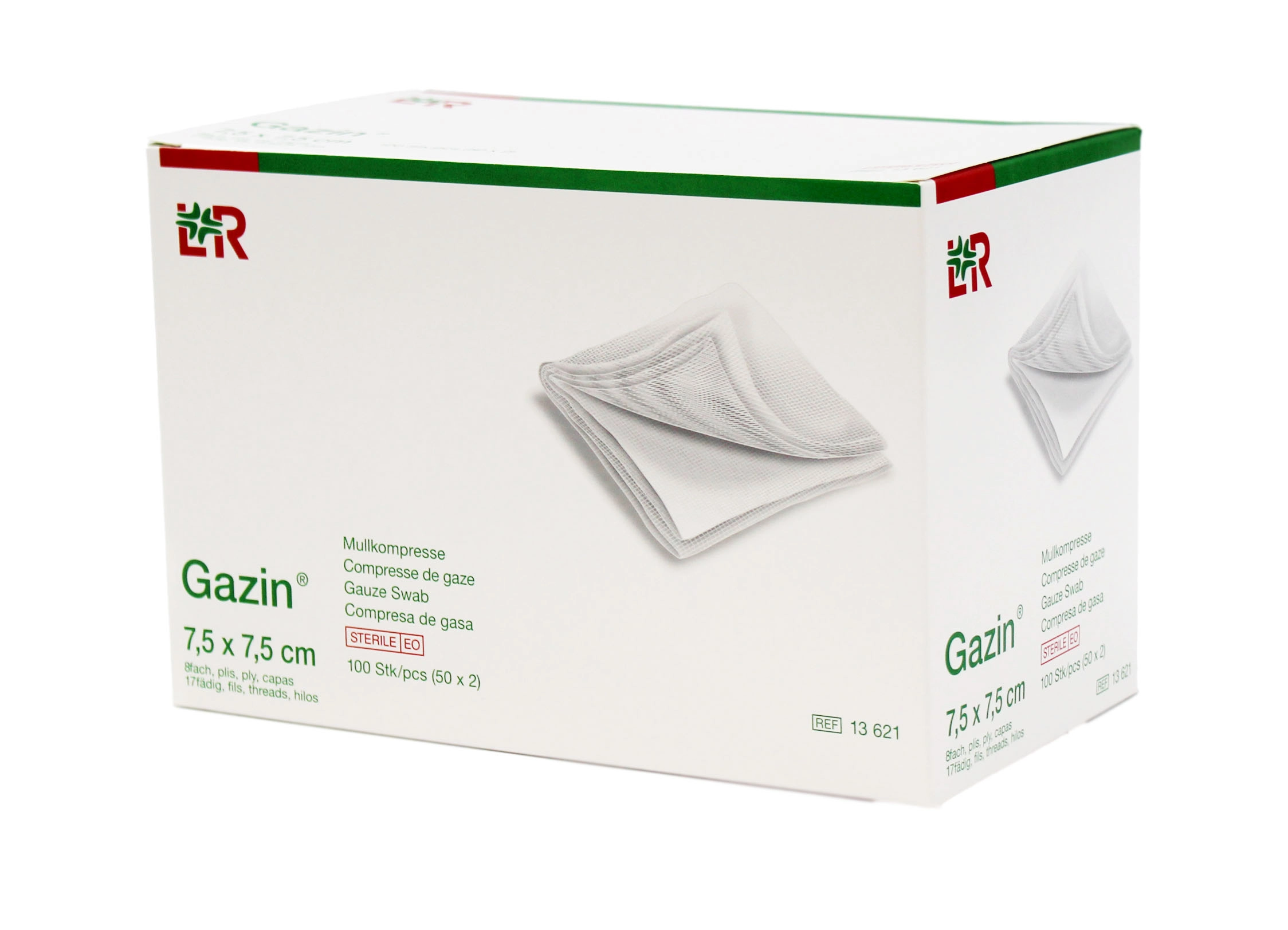 Gazin® Mullkompressen unsteril,   8-fach