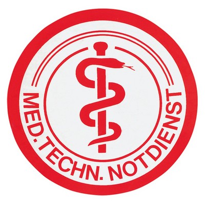 Folienschild "Med. Tech. Notdienst"