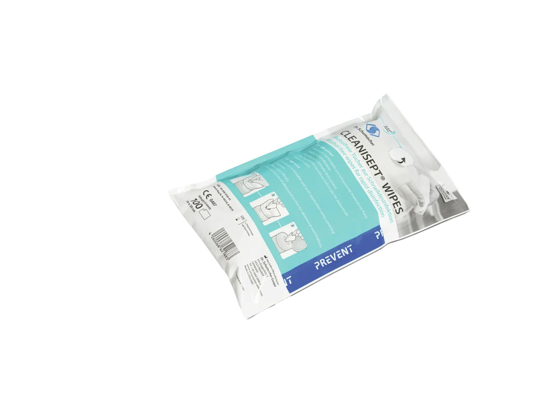 Dr. Schumacher Cleanisept Wipes / alkoholfrei, Nachfüllpack